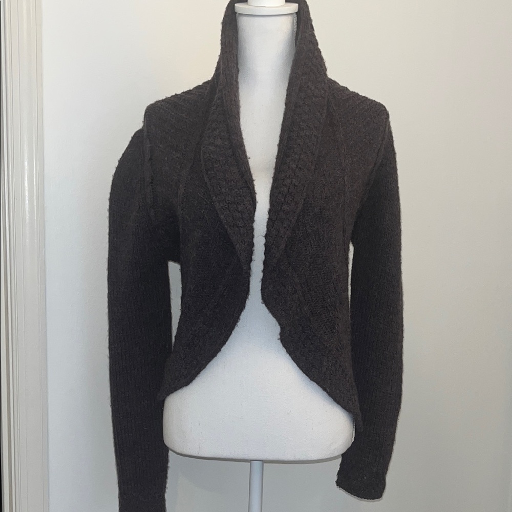Women's Dark Purple shawl cardigan